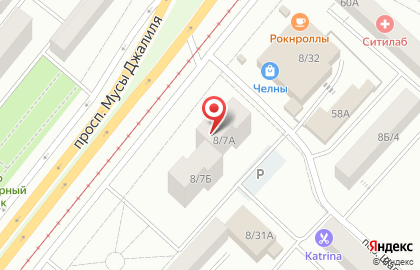 Банкомат Акибанк в Набережных Челнах на карте