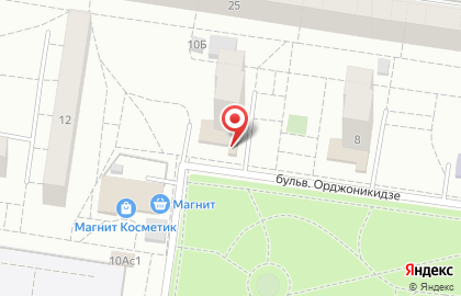 Супермаркет Пеликан на бульваре Орджоникидзе на карте