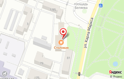 Столовая в Екатеринбурге на карте