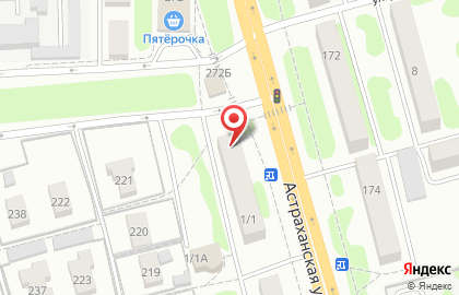 Сервисный центр №1 на Астраханской улице на карте