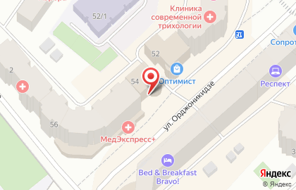 Студия красоты Ананас на улице Орджоникидзе на карте