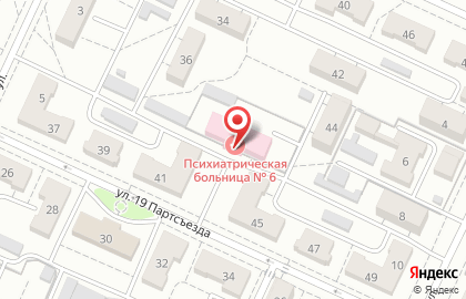 Волгоградская Областная Клиническая Психиатрическая Больница № 2 на улице 19 Партсъезда на карте