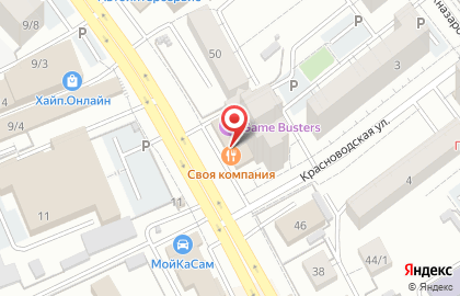 Супермаркет Корзинка в Советском районе на карте