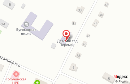 Буготакская средняя школа с дошкольный отделением на Колхозной улице на карте
