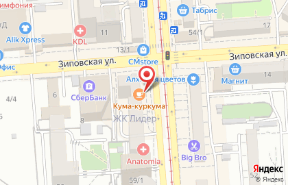 Ателье-магазин на Московской улице на карте