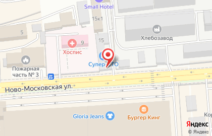 Торговая компания Автоснаб на Ново-Московской улице на карте