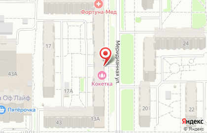 Салон красоты Кокетка в Ново-Савиновском районе на карте