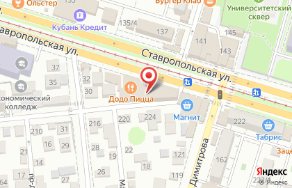 Сеть секонд-хендов Планета на Ставропольской улице на карте