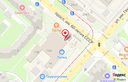 Магазин штор в Липецке на карте
