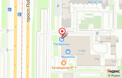 Супермаркет Пятёрочка на проспекте Победы на карте
