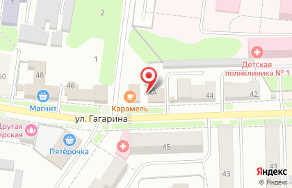 Овощной киоск на улице Гагарина на карте
