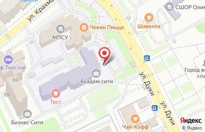 Кафе Какаду в Советском районе на карте