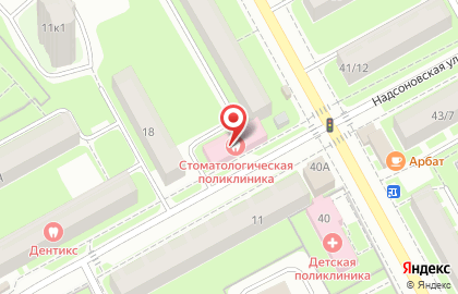 Пушкинская городская стоматологическая поликлиника на карте