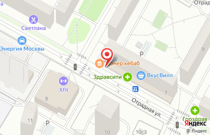 Киоск фастфудной продукции Пекарня & Донер на Отрадной улице на карте