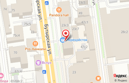 Супермаркет Перекрёсток в Москве на карте