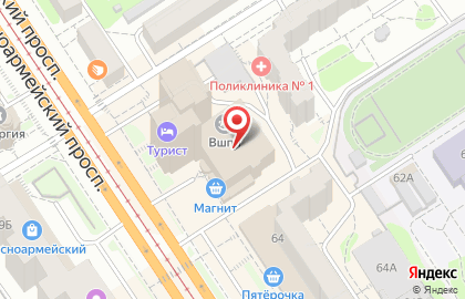 Магазин бижутерии Бижу-Вяжу на Красноармейском проспекте на карте