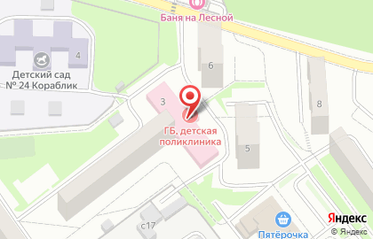 Детская поликлиника Лыткаринская городская больница на карте