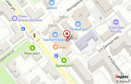 Магазин круп и консервированной продукции на карте