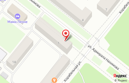 Кулинария-кондитерская Брусника на улице Адмирала Нахимова на карте