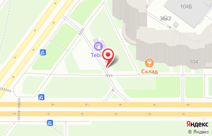 Банкомат, АКБ Абсолют Банк, ОАО, Южная часть на проспекте Ветеранов на карте