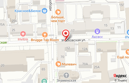 Ботаник на Московской улице на карте