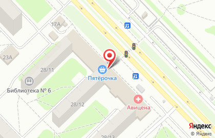 Магазин Аквамарин на Автозаводском проспекте на карте