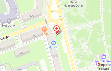 Киоск Старорусская мельница в Великом Новгороде на карте