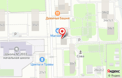 Удобный магазин Магнолия на 13-й Парковой улице на карте