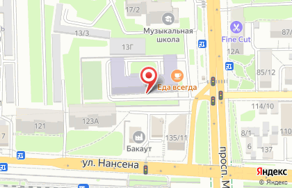 Банкомат Центр-инвест на проспекте Михаила Нагибина на карте