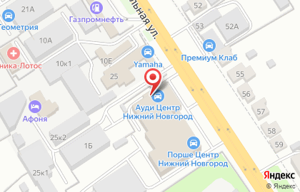 Автосалон Audi Центр Нижний Новгород на карте