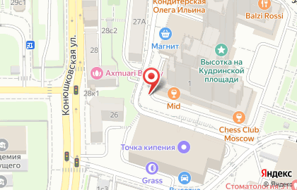 Студия яркого фитнеса Unicorn Fitness на Кудринской площади на карте