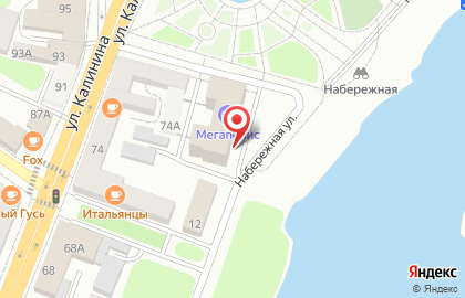 Отель Мегаполис Набережная на карте