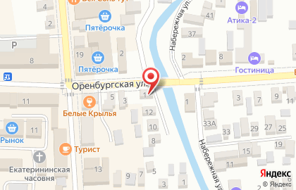 Столовая №1 на Оренбургской улице на карте