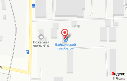 Байкальский газобетон в Иркутске на карте