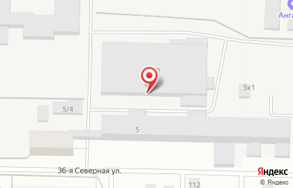 Адора на 36-ой Северной улице на карте