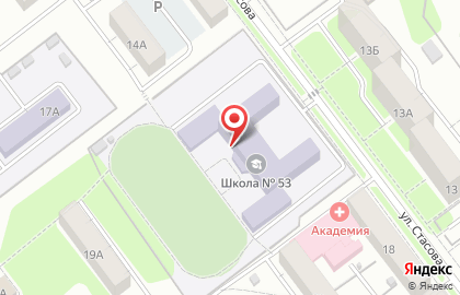 Детская школа искусств №12 на улице Стасова на карте