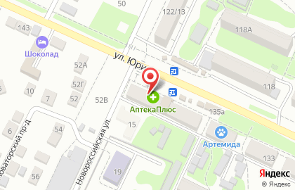 Магазин кондитерских изделий Форне на улице Юрина, 139 на карте