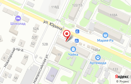 Магазин молочной продукции Белый замок в Железнодорожном районе на карте