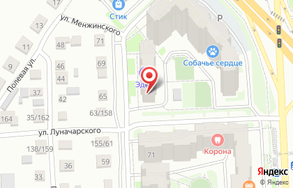 Гостиница квартирного типа Апартаменты Байкал в Октябрьском районе на карте