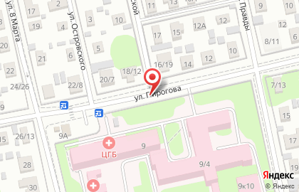 Городская похоронная служба на улице Пирогова в Домодедово на карте