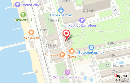 Продуктовый магазин на ул. Просвещения, 128Б на карте