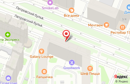 Лаундж-бар Hoocar Петровский на карте