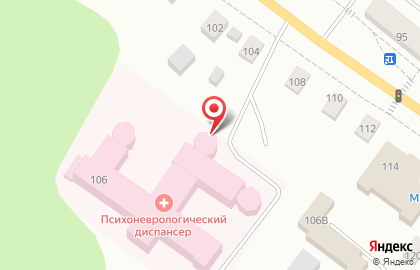 Ханты-Мансийская клиническая психоневрологическая больница на карте
