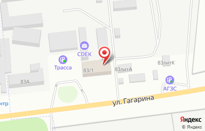 Оптово-розничный магазин Торговый дом Обои на улице Гагарина на карте