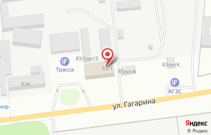 Автотехимпорт на улице Гагарина на карте