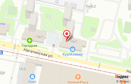 Кофейня I-cup в Нагатино-Садовниках на карте