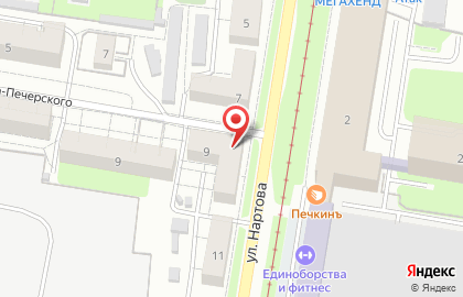 Олимпия на улице Нартова на карте