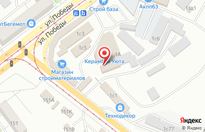 База строительных материалов Росар на карте