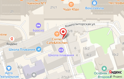 Кофейня Даблби на Композиторской улице на карте