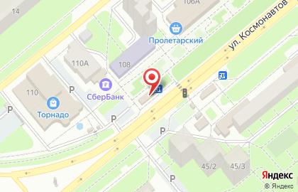 Магазин Элика на улице Космонавтов на карте